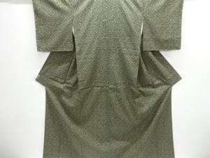 未使用品　花模様上代紬着物